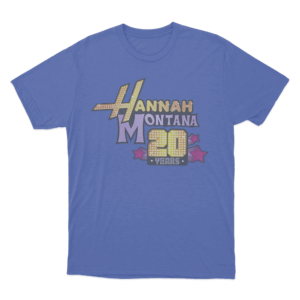 Hannah Montana 20th Anniversary Unisex T Shirt Blue