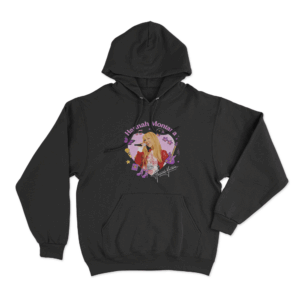 Hannah Montana Heart Pop Unisex Hoodie Black