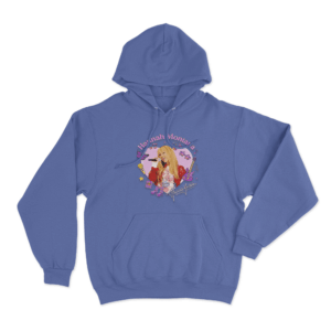 Hannah Montana Heart Pop Unisex Hoodie Blue