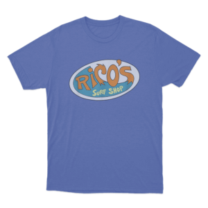 Hannah Montana Ricos Surf Shop Logo Unisex T Shirt Blue